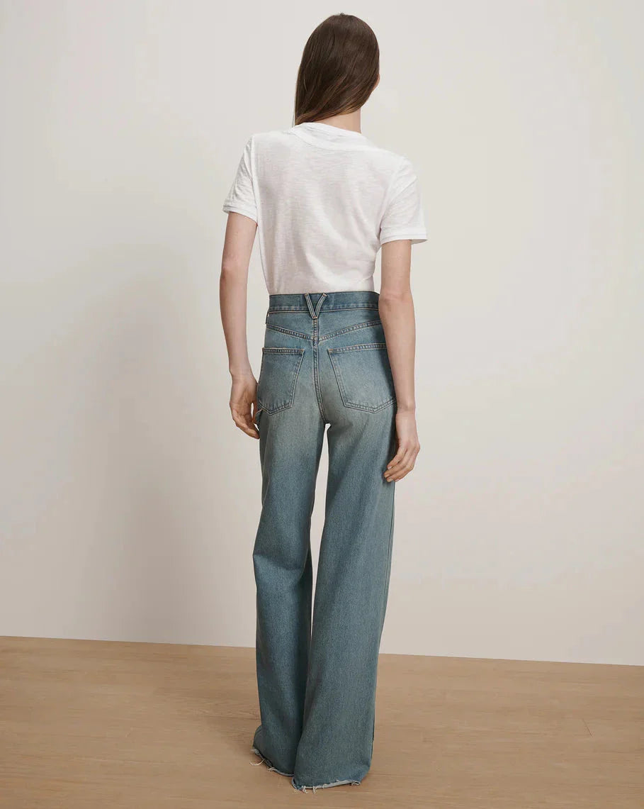 Damian Double-Collar T-Shirt White