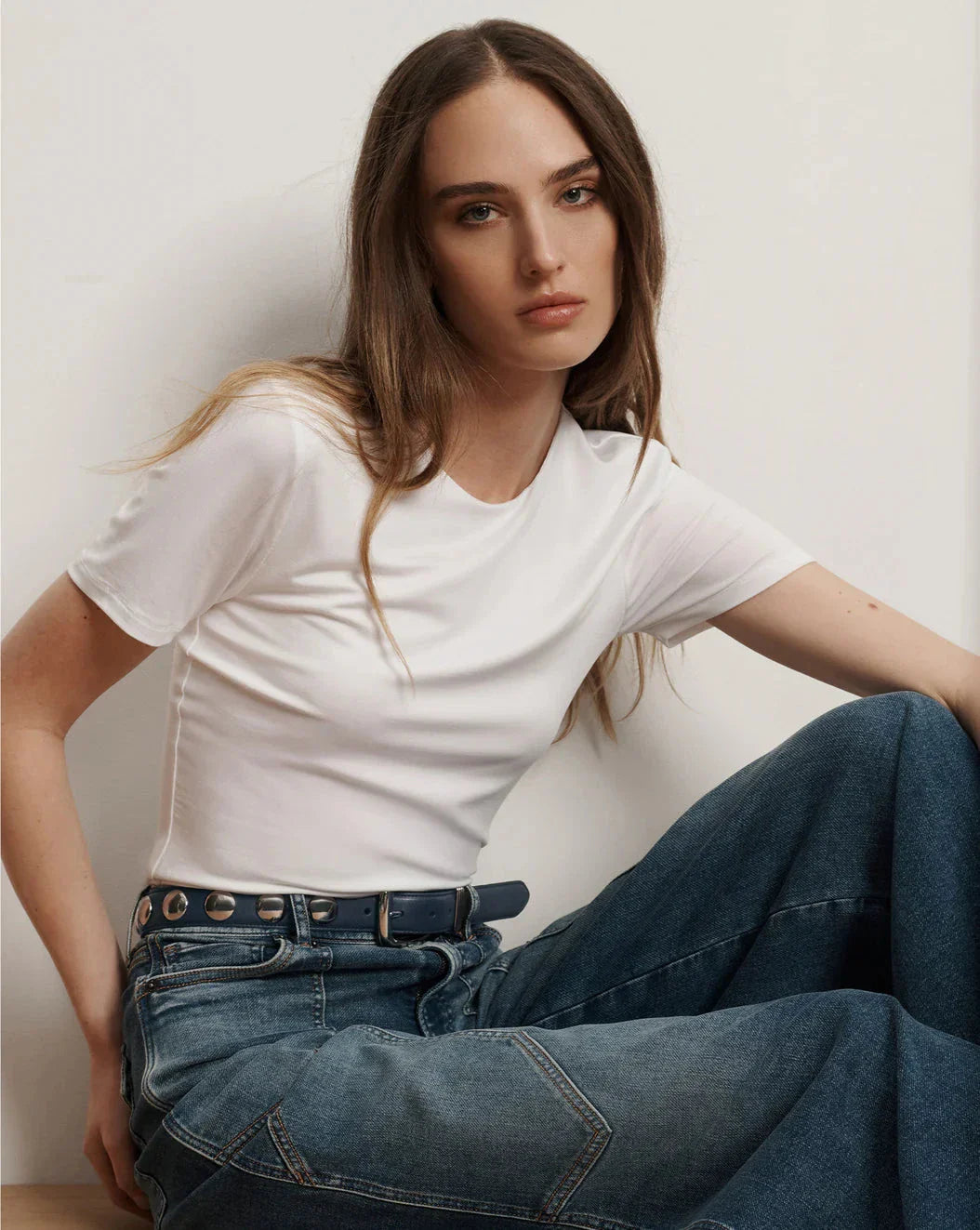 Benedict Crewneck Tee White
