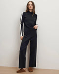 Jenkins Knit Wide-Leg Pant Navy