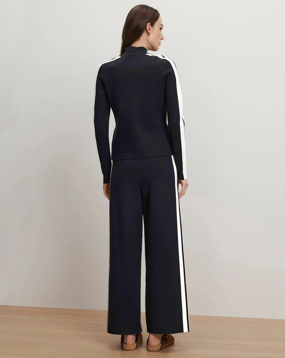 Jenkins Knit Wide-Leg Pant Navy