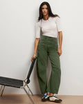 Sloane High Rise Barrel Dark Hunter Green