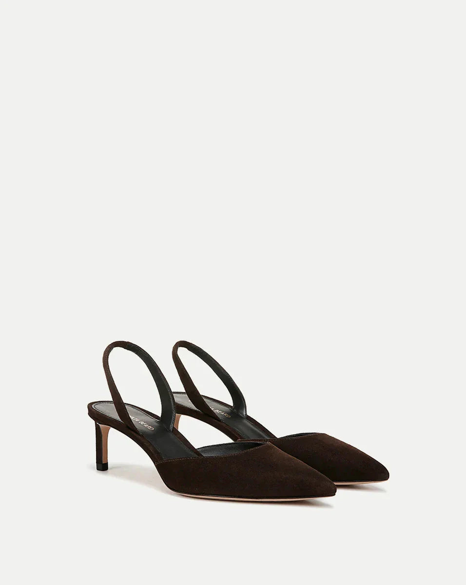 Caroline Suede Slingback Pump Espresso