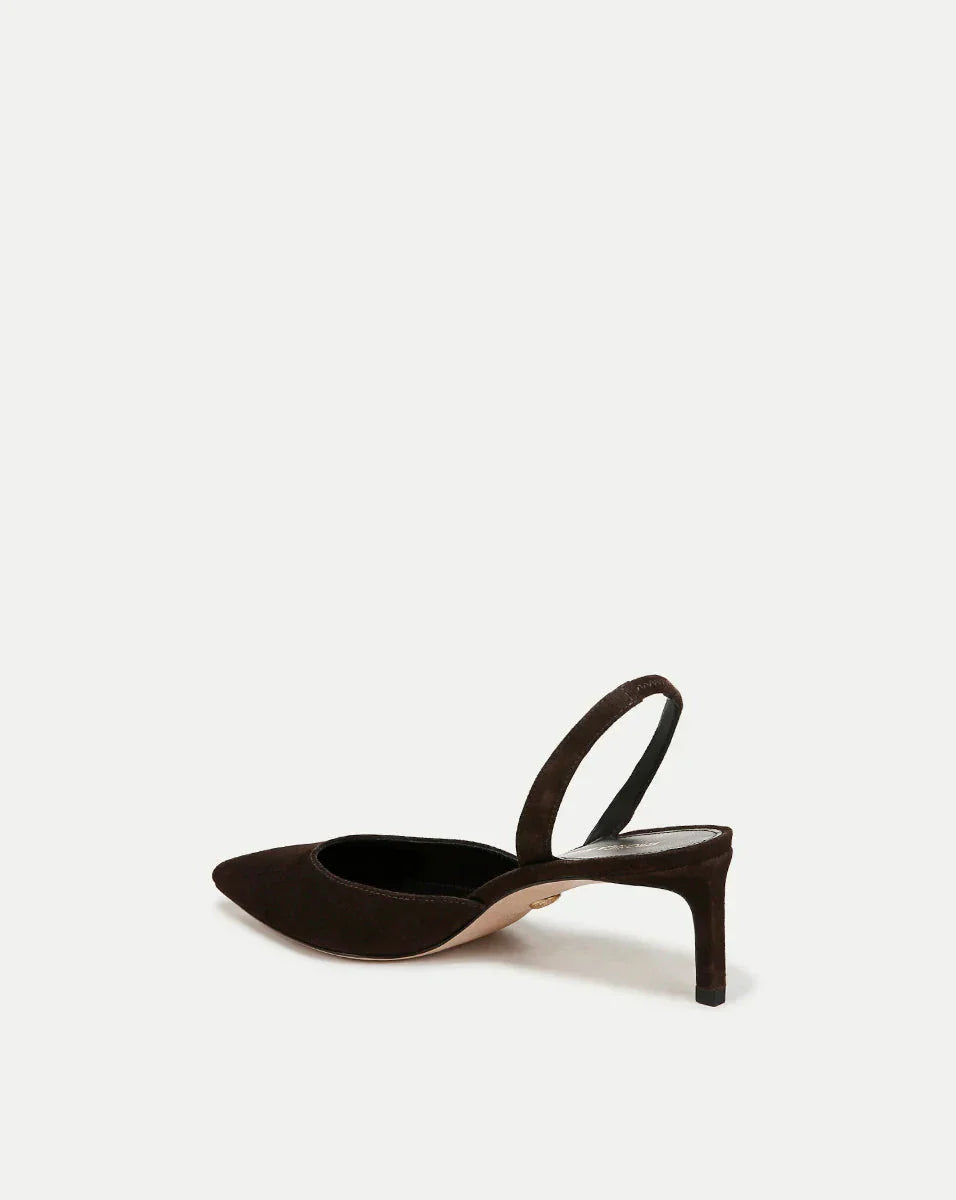 Caroline Suede Slingback Pump Espresso