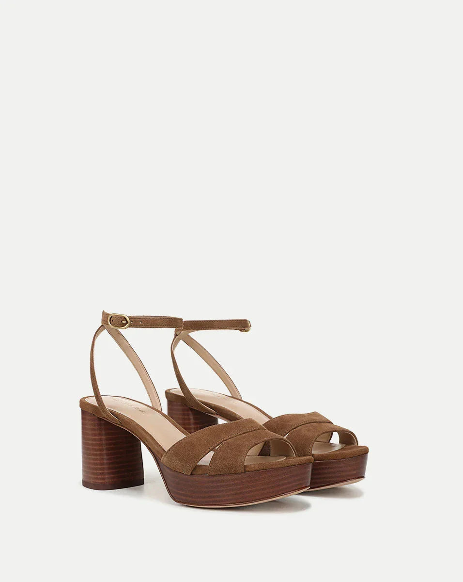 Drina Platform Block Heel Sandal Hazelwood