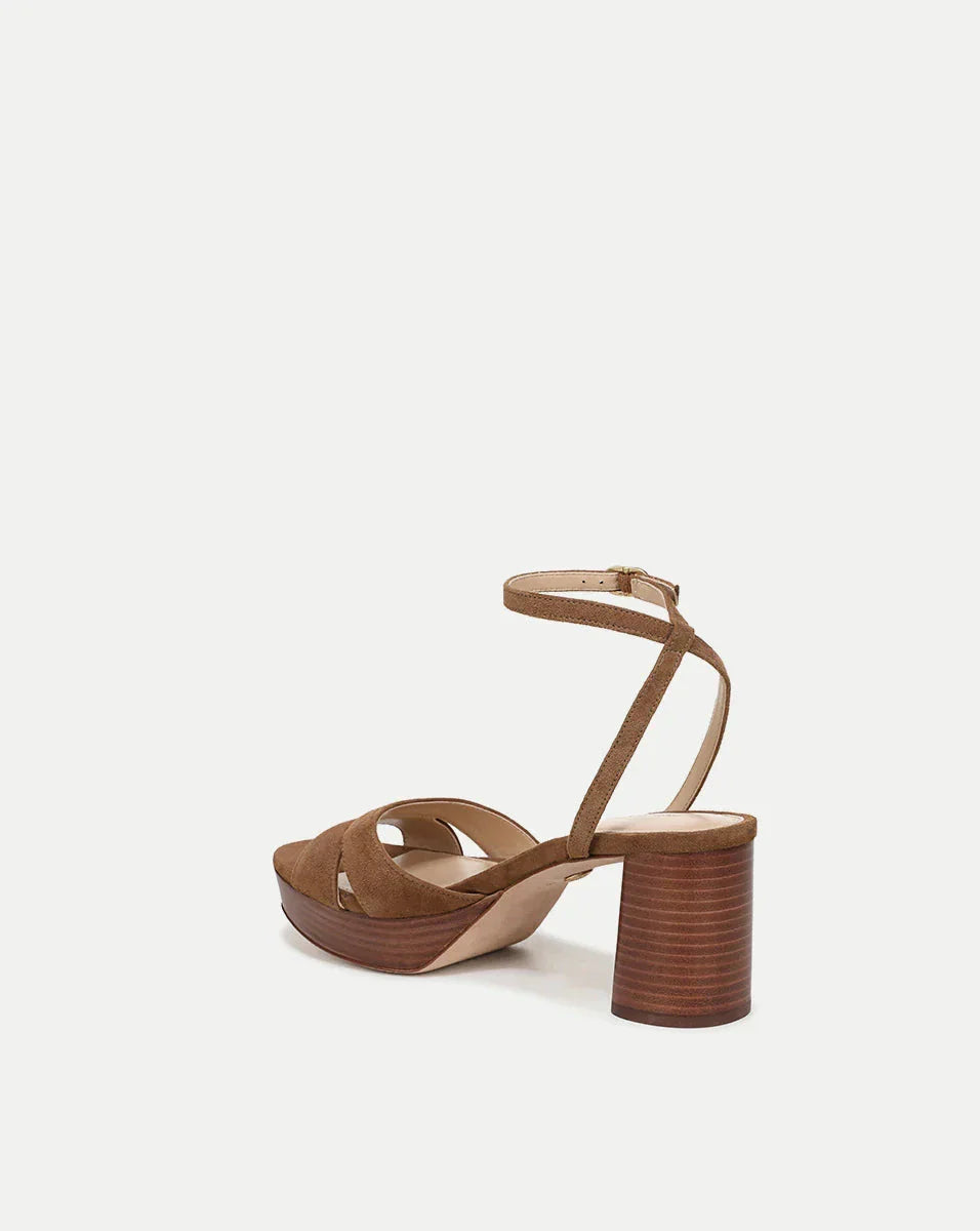 Drina Platform Block Heel Sandal Hazelwood