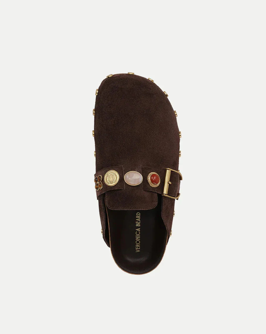 Fern Embellished Clog Espresso