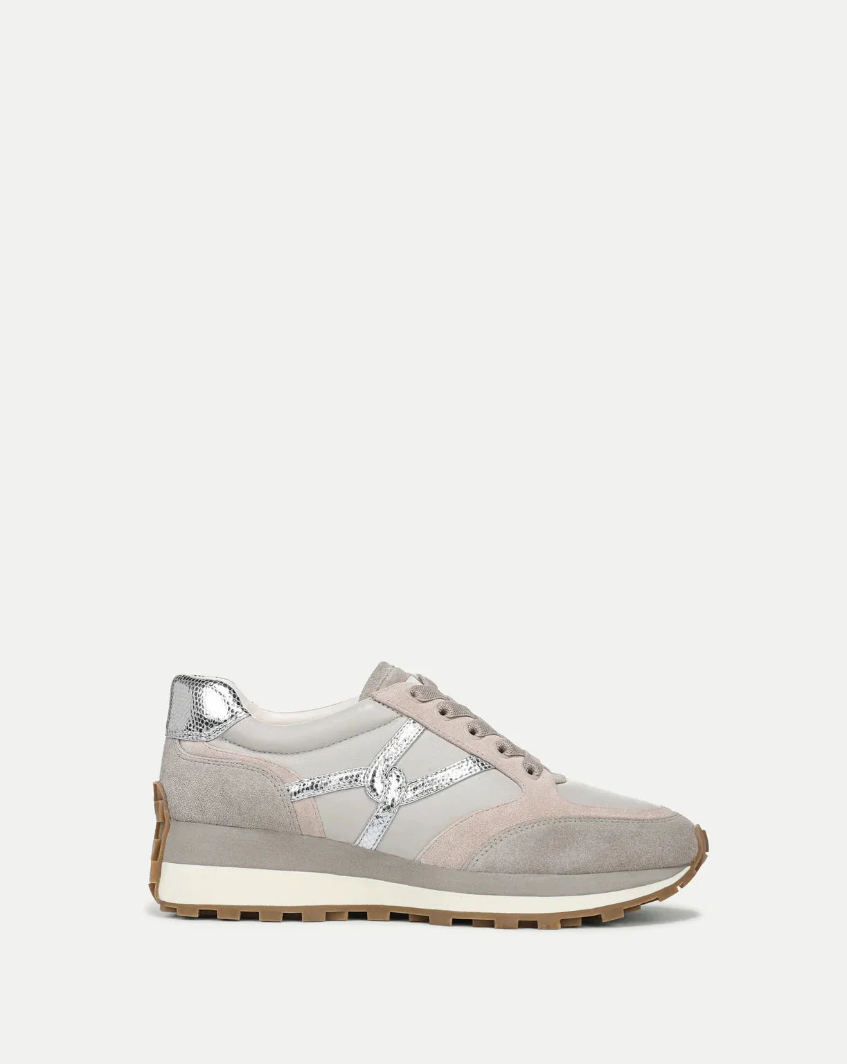 Valentina Sneaker Suede Grey Metallic