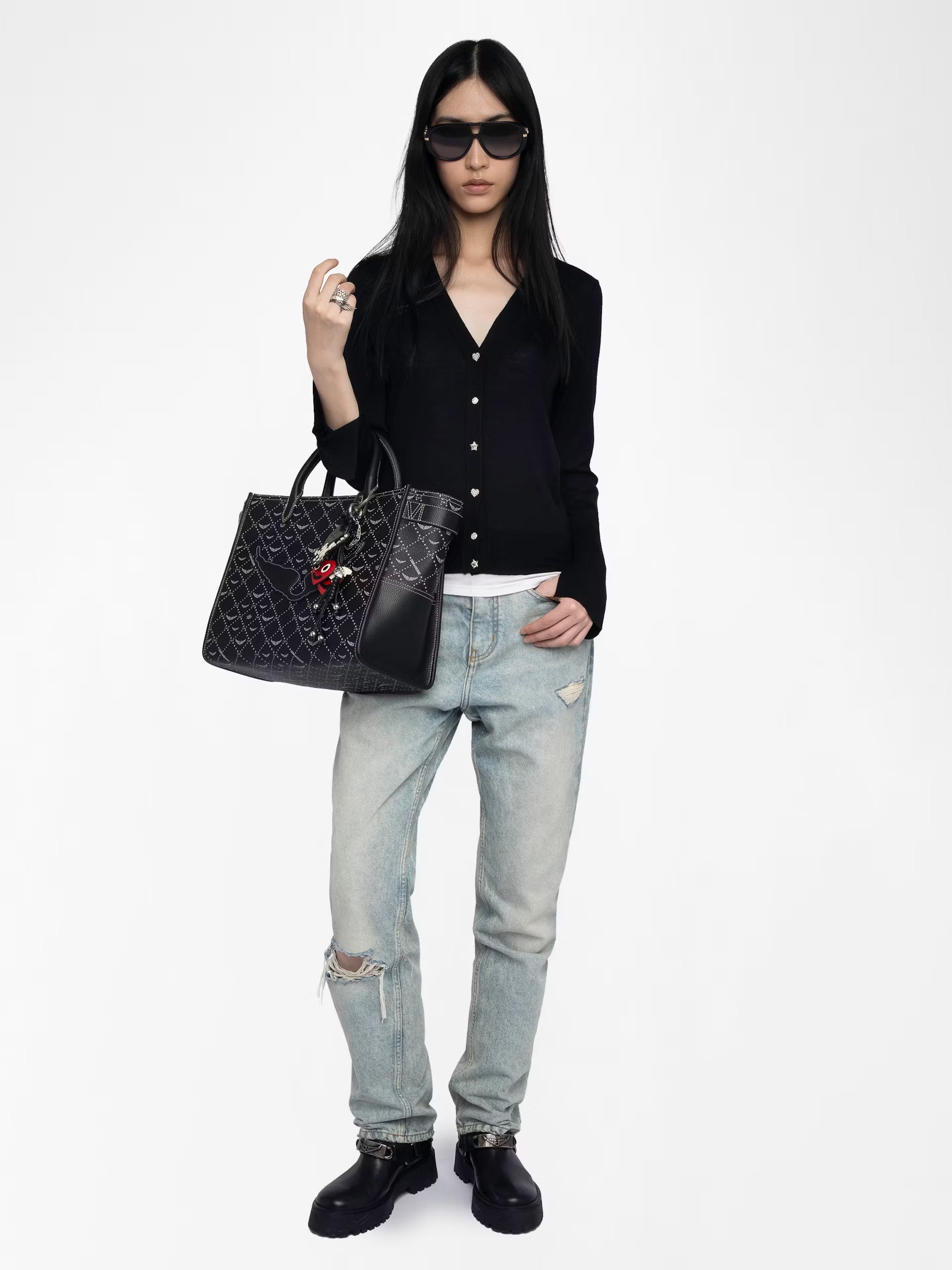 Jemma Wool Cardigan Black
