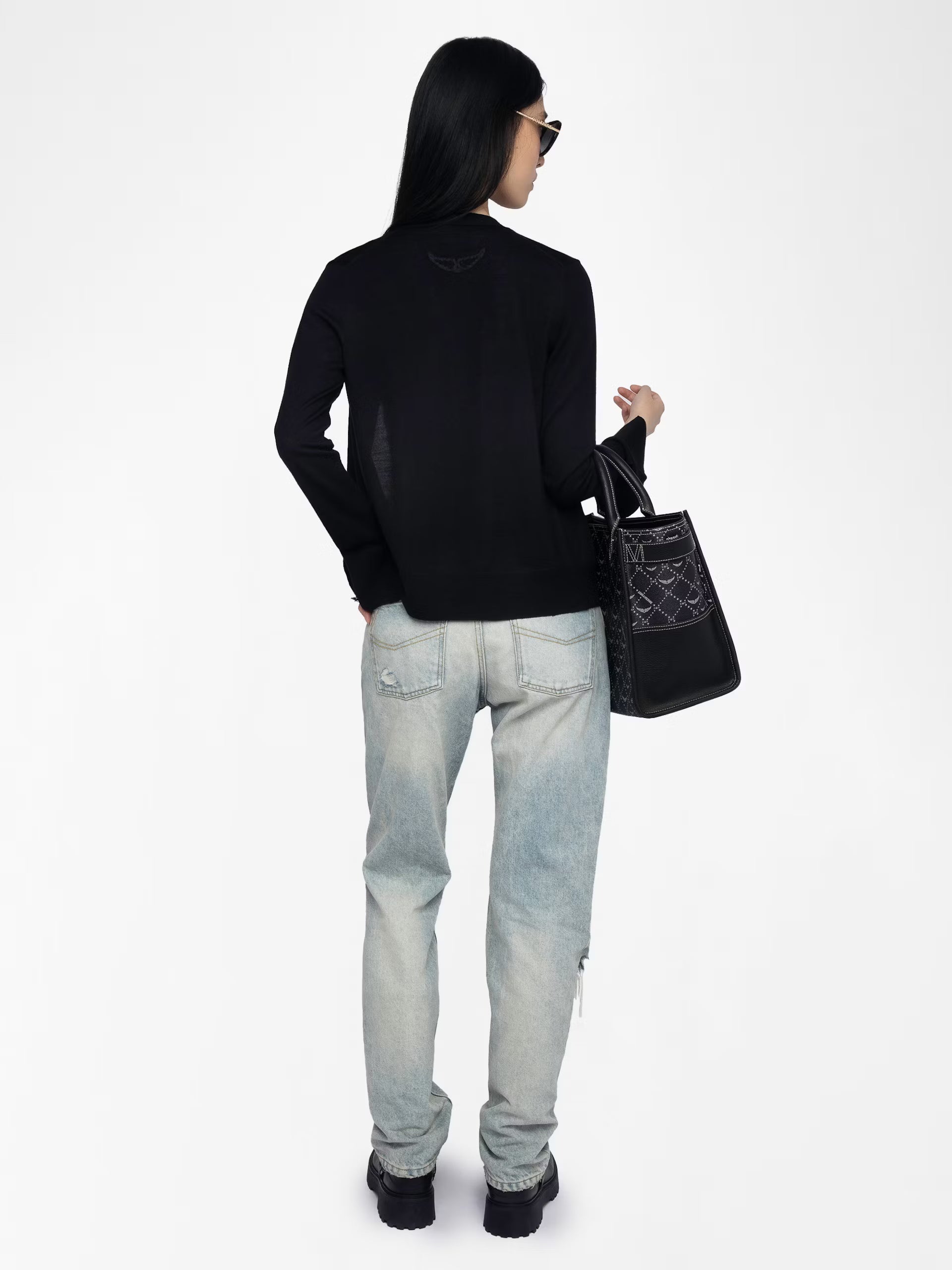 Jemma Wool Cardigan Black