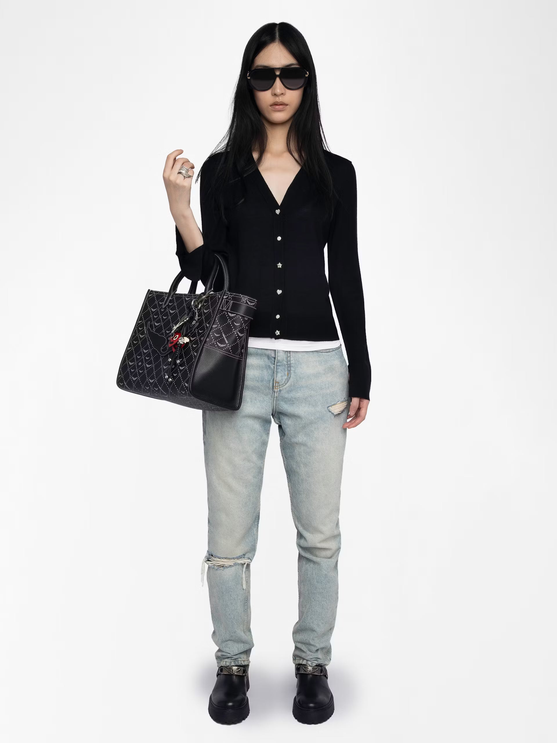 Jemma Wool Cardigan Black