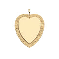 Love Across All Time Heart Pendant 24" Adj Snake Chain