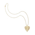 Love Petite Embellished Full Heart Pendant 16-18" Classic Rolo