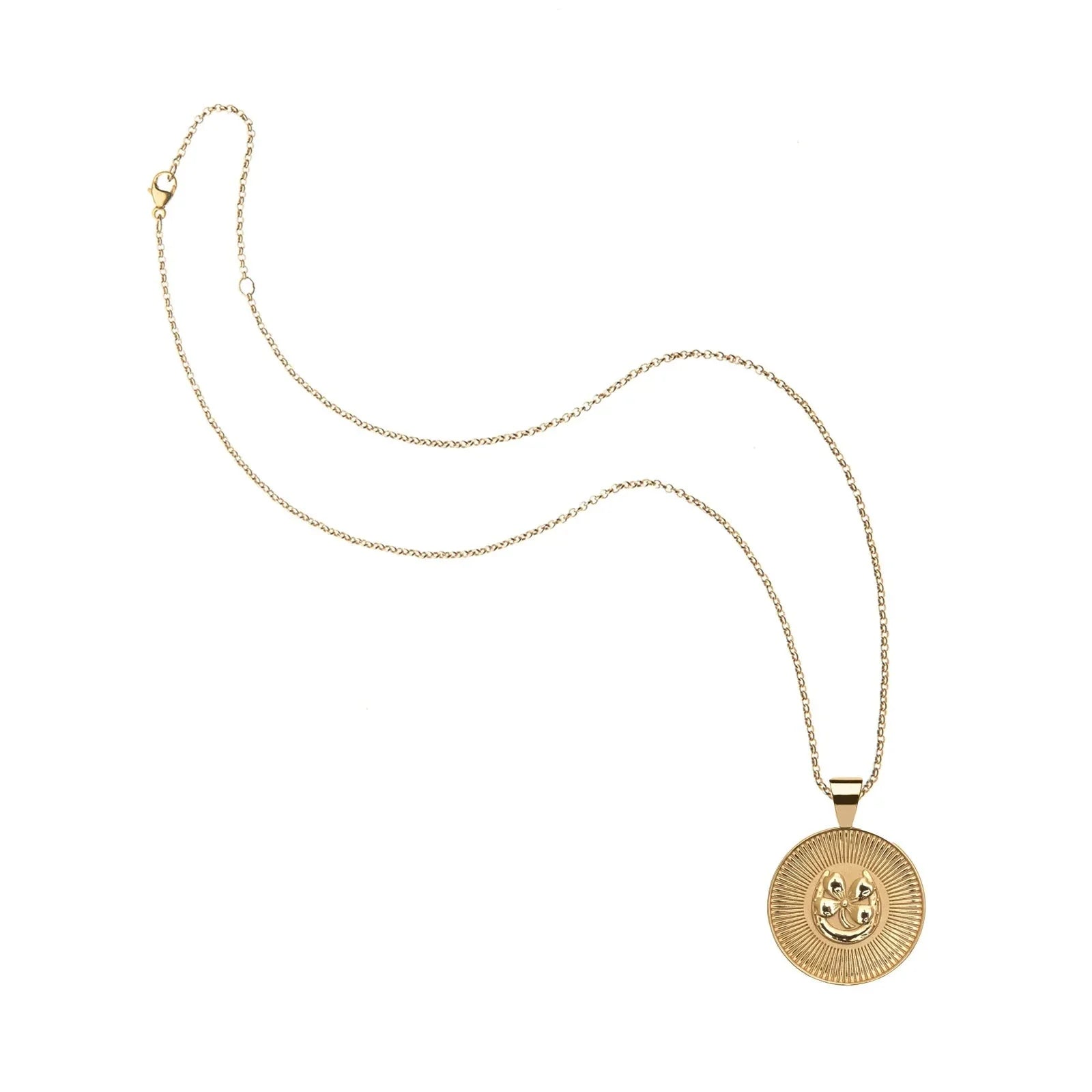 Lucky Small Pendant Coin 16-18" Classic Rolo
