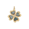 Lucky In Love Clover Black Mother Of Pearl 18" Drawn Link