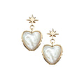 Love From The Heart Mother Of Pearl Earrings