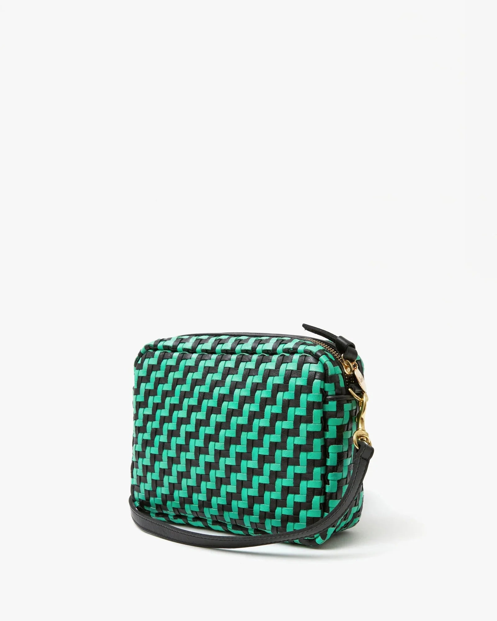 Midi Sac Woven Mint Opal/Black Zig Zag