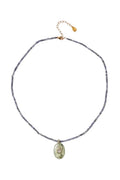 Seed Necklace Prehnite