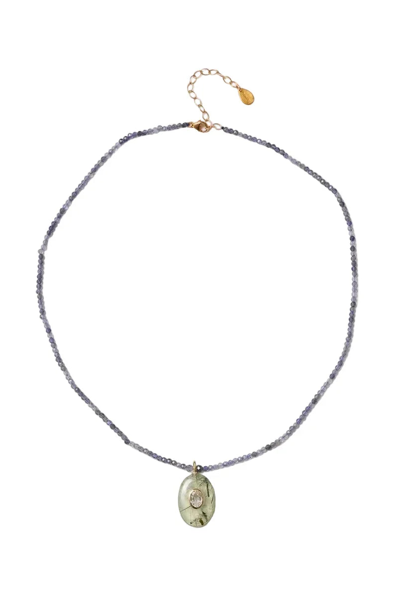 Seed Necklace Prehnite