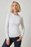 Long Sleeve Crew White