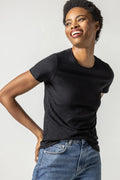 Short Sleeve Crewneck Black
