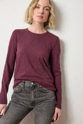 Long Sleeve Crewneck Merlot