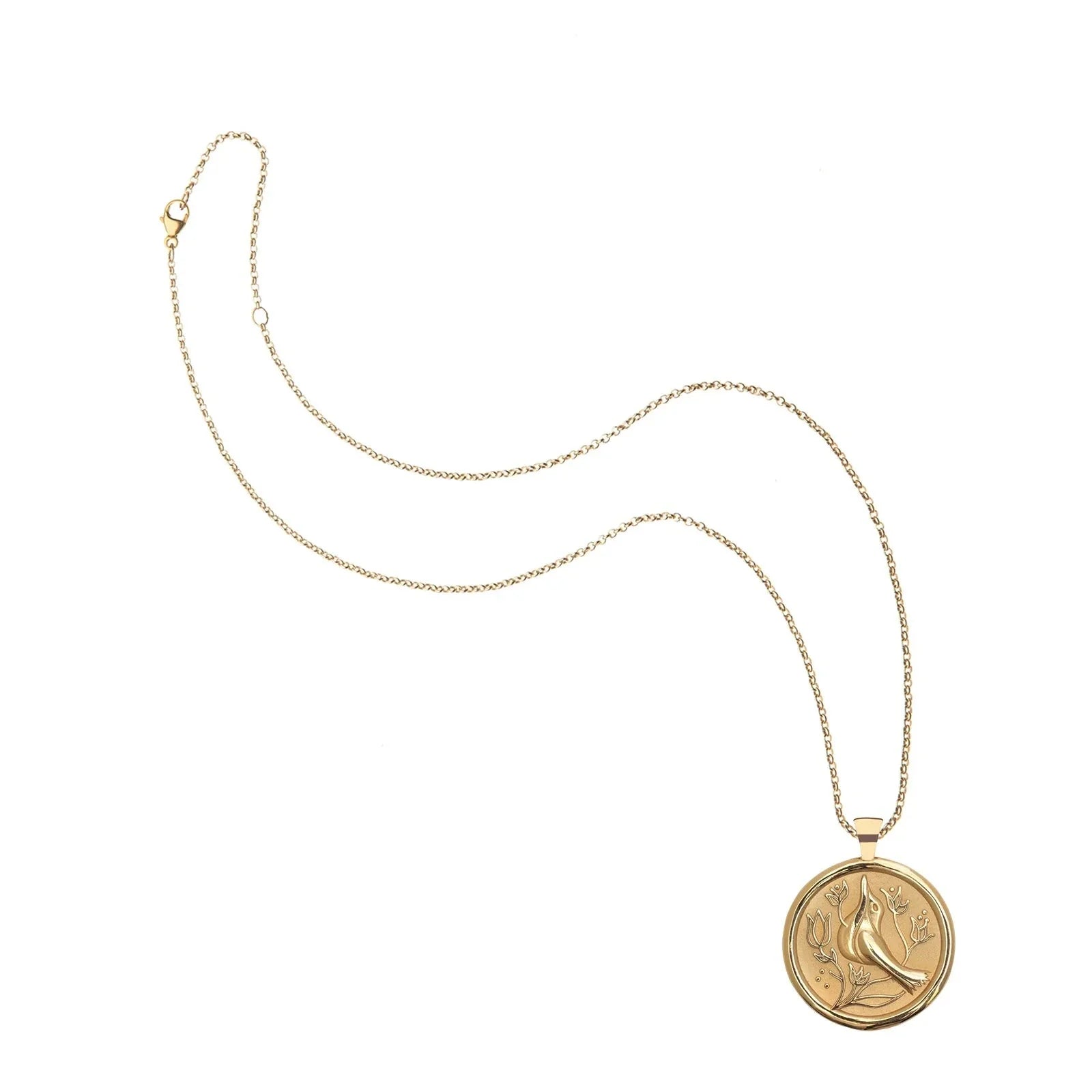 Peace Original Pendant Coin 16-18" Classic Rolo