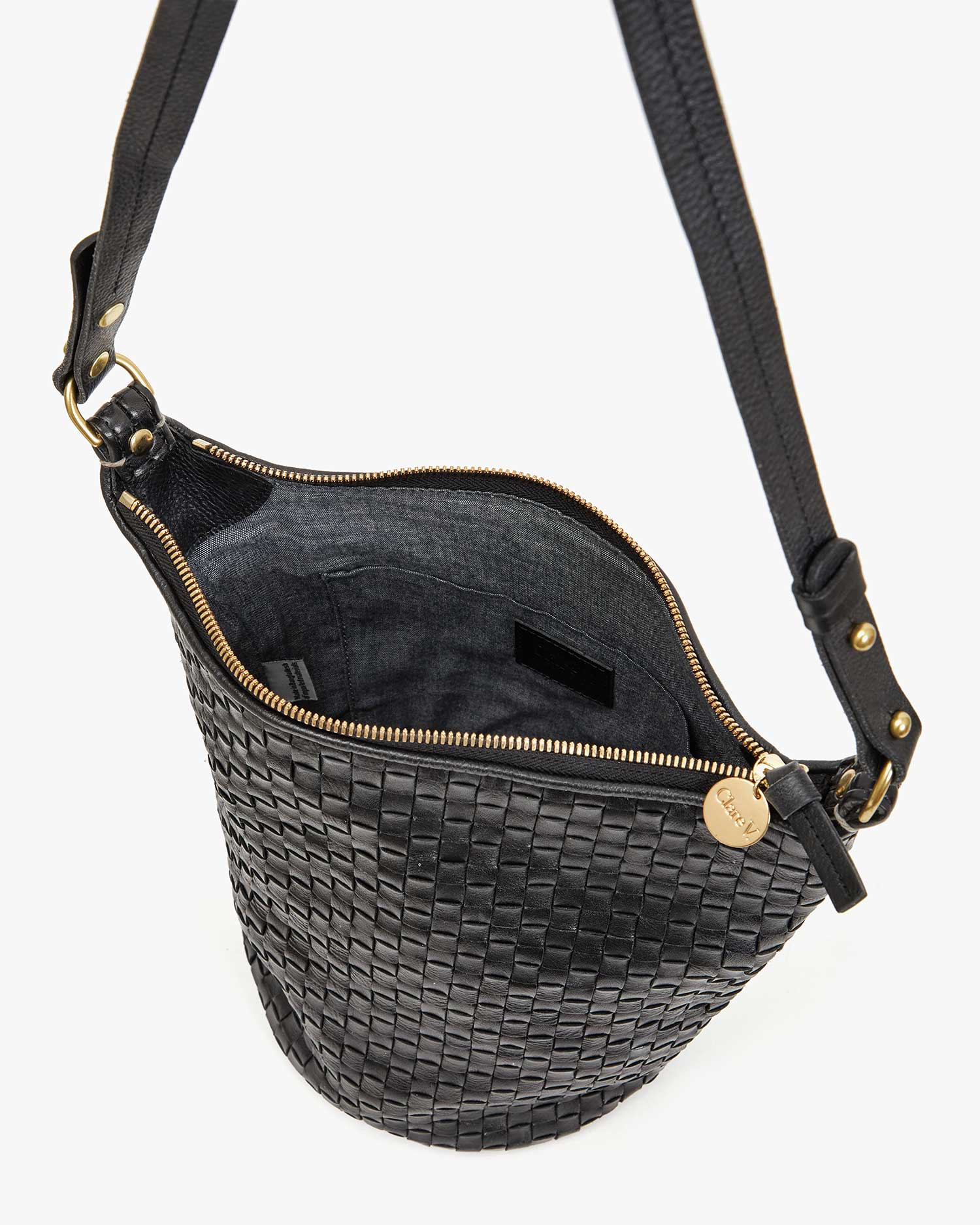 Petite Jeanne Black Woven Checker