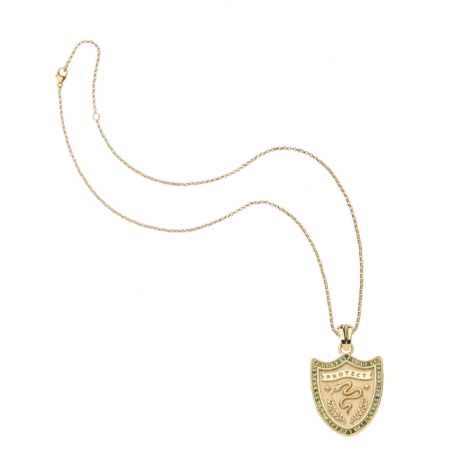 Protect Shield Pendant 16-18" Classic Rolo