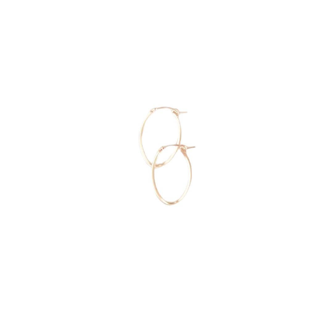 Small Oval Hoops Gold