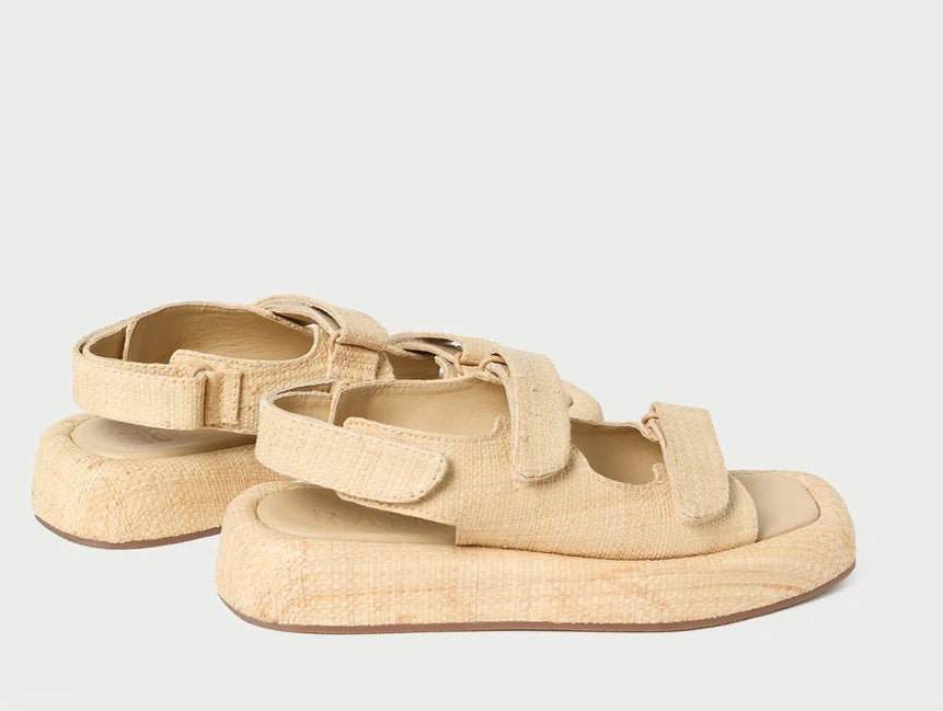 Blaise Platform Sandal Natural Raffia