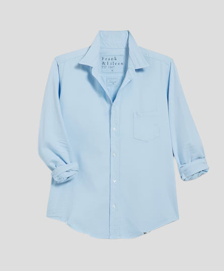 Barry Tailored Button Up Shirt Cloud