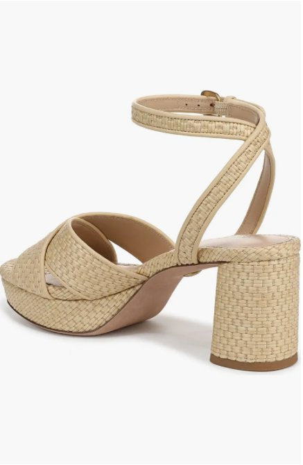 Danika Ankle Strap Platform Sandal Natural