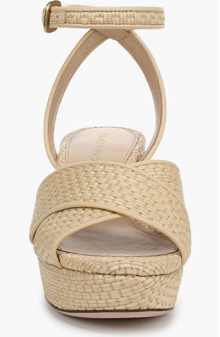 Danika Ankle Strap Platform Sandal Natural