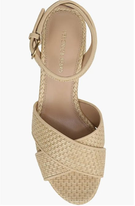 Danika Ankle Strap Platform Sandal Natural