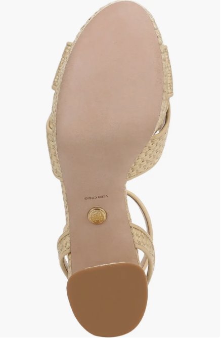 Danika Ankle Strap Platform Sandal Natural