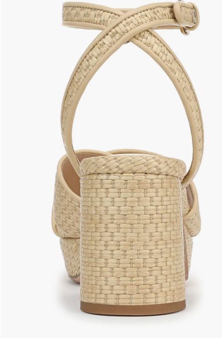Danika Ankle Strap Platform Sandal Natural