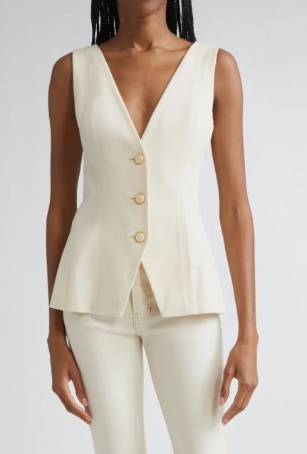 Avalina Vest Ecru