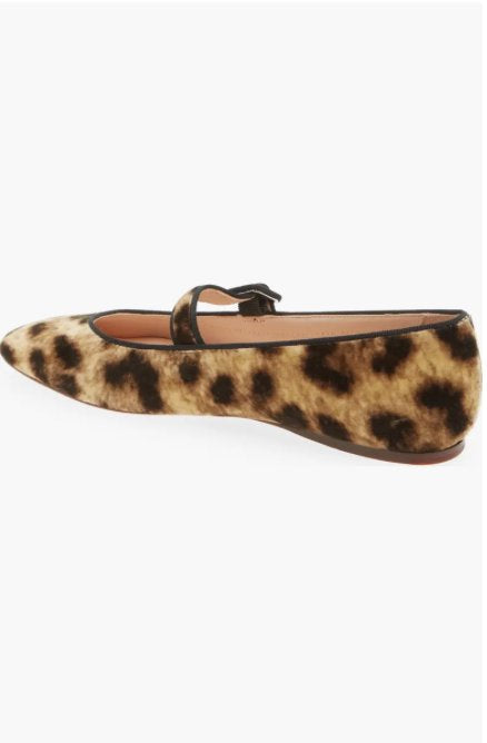 Ginger Mary Jane Flat Leopard
