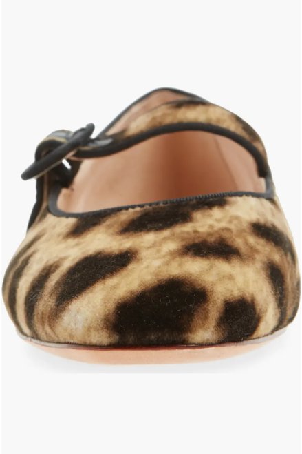 Ginger Mary Jane Flat Leopard