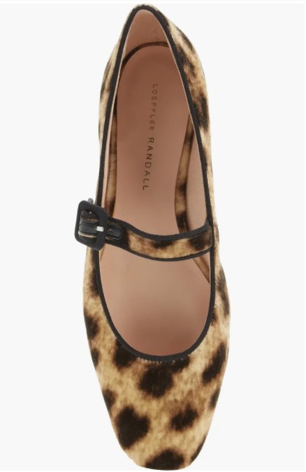 Ginger Mary Jane Flat Leopard