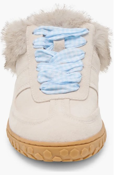 Izzey Plush Sneaker Taupe Suede