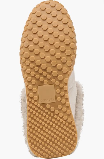 Izzey Plush Sneaker Taupe Suede