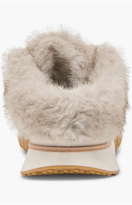 Izzey Plush Sneaker Taupe Suede