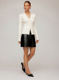 Bliss Scallop Edge Cardigan Cream
