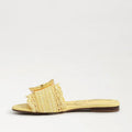 Bambi Slide Sandal Buttercup Yellow Raffia