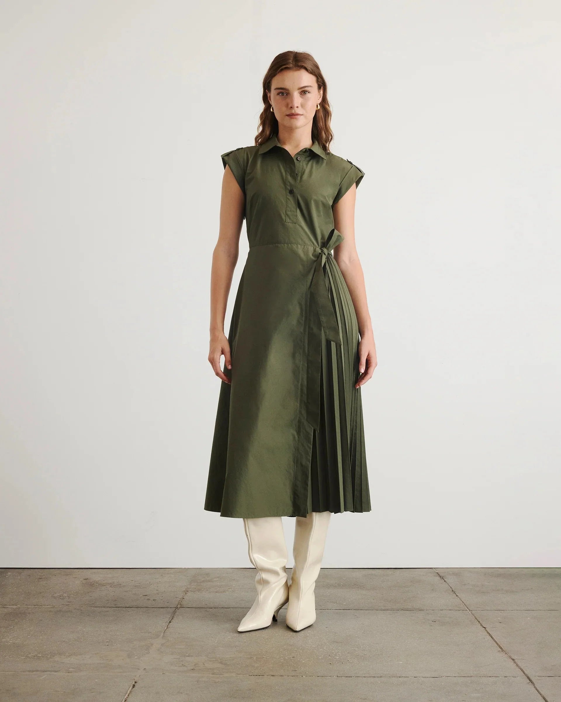 Shivonley Dress Army