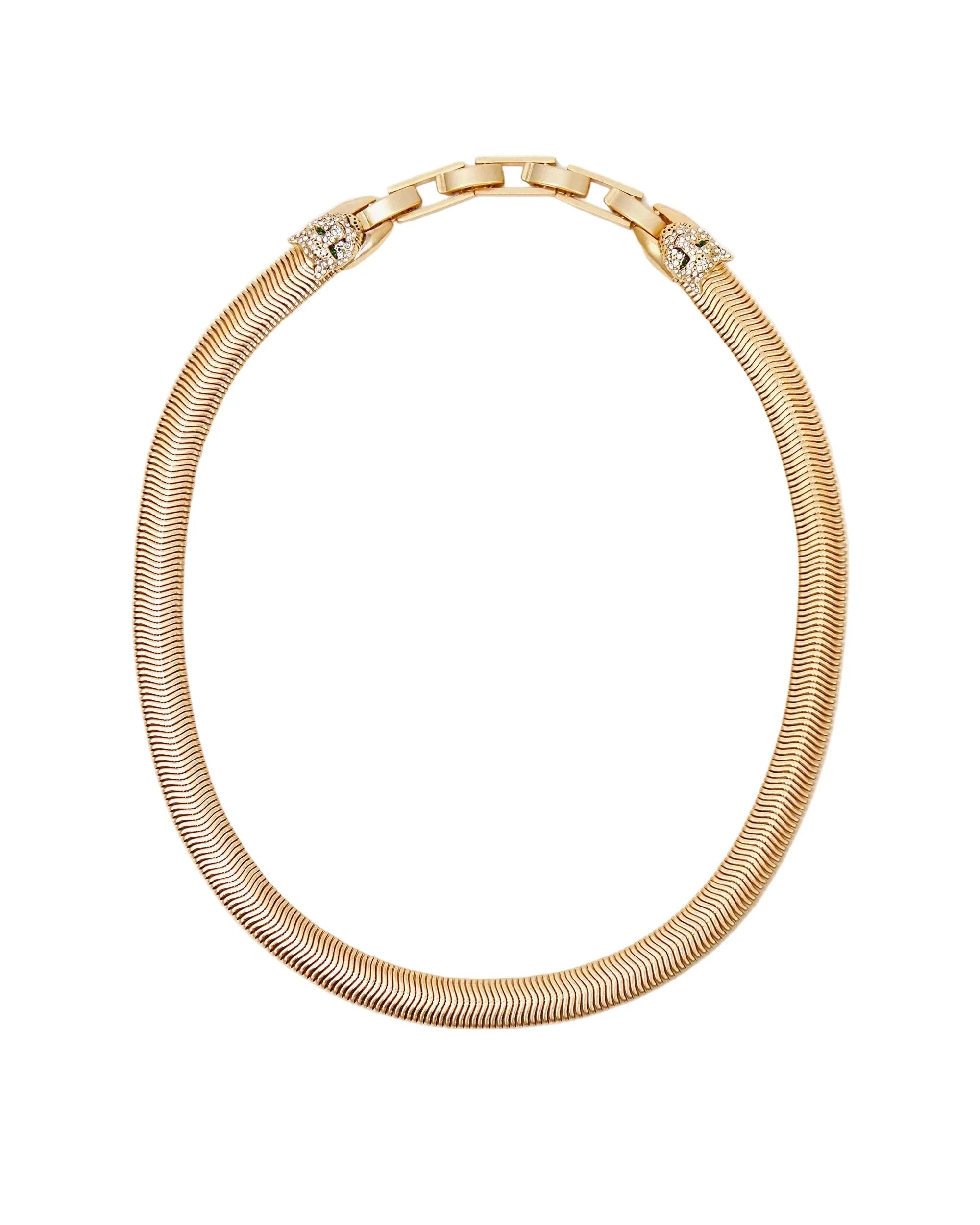 Snake Chain Collar Vintage Gold