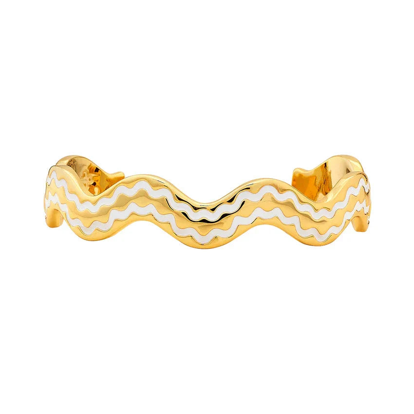 Stacking Squiggle Cuff Ivory