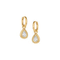 Starlet Teardrop Hoop Earrings
