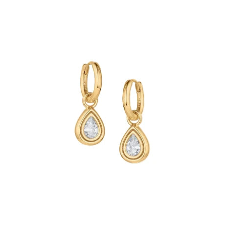 Starlet Teardrop Hoop Earrings